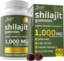 Jiva Botanicals Pure Shilajit z The Himalayas Gummies for Men & Women - Shilajit Gummies 1000mg for Healthy Aging, Immune System & Normal Energy Support - Bez cukru, Wegan, 60 Count (Pack of 1)