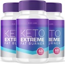 Rize laboratoria Keto Extreme Capsules, Keto Extreme Fat Burner Supplement, Keto Extreme for Total Body Health, Keto Extreme Maximum Strength Formula (180 kapsułki) (Opakowanie po 3)