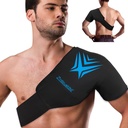 Ramię Ice Pack Rotator Cuff Cold Therapy Elastyczne wielokrotnego użytku żel Ice Cold Pack Kompresja Wrap dla urazów Ból Relief & Tendonitis, Odzysk po operacji ramię, Obrzęk (czarny)