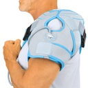 Arctic Flex Shoulder Ice Pack Brace - Zimne opaski kompresyjne z pompą - Wspiera kubek rotatora, Mrożone ramię, zapalenie ścięgien, zwichnięte połączenia, łzy labramu, ból, szprychy - pasuje do lewej lub prawej łopatki