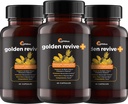 UpWellness Golden Revive + Joint Support Supplement Featuring Turmeric with Black Pepper, Quercetin, and Magnesium- Turmeric Boswellia Supplement - 6 Active Ingredients - 60 Capsules, 3 Pack