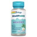 SOLARAY SharpMind Memory Formuła - Suplementy mózgu dla pamięci i ostrości - Cognivia, Gotu Kola & Chaga Mushroom Supplement - Ginkgo Biloba Alternatywne - 60- Day Guarantee - 30 Sług, 60 VegCaps
