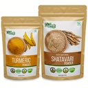 ORGANIC ZING Shatavari 454g i proszek kurkumy 115g