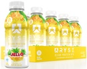Przezroczysty napój białkowy RYSE - Jell- O Island Ananas - 100 Calories, 22g Whey Isolate Protein Shake, Sugar- Free, 0g Fat & Lactose- Free - Odświeżające Ready- to- Drink Napoje - 16.9 fl Oz Butelki (12- Pack)