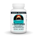 Źródło Naturals L- Tryptofan z witaminą B- 6 - Nastrój, rozluźnienie i sen - 1000mg - 60 tabletek