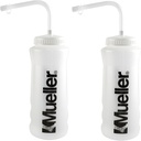 Mueller Quart Butelka w / Słomka, Kolor naturalny w / Czarne litery (2- Pack)