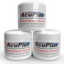 AcuPlus - Advanced Pain Relief Topical Antiflammatical Cream to Soothe Muscle & Joint Pain - artretis, Bursitis, & Tendonitis - Fast- Acting Formula z naturalnych składników - 4 oz. każdy, Opakowanie z 3