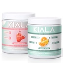 Kiala Nutrition Super Zielone, Organic Zielonych Proszek, Spirulina i Chlorella Superfood Proszek, Cukier i gluten wolny Wegan, Spectra Mieszanka, Arbuz i Tropikalny Slush 2 Pack