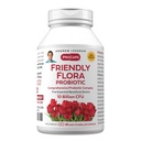 ANDREW LESSMAN Friendly Flora Probiotic 90 Kapsułki - 10 Miliard CFU, Kompleksowy Mieszanka pięciu szczepów probiotycznych, Potężne immunologiczne i pokarmowe wsparcie. Probiotyki dla kobiet lub mężczyzn