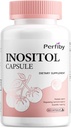 Suplement do inozytolu, Myo- Inozytol i D- Chiro Kapsułki z folianem, Witamina D, Regulacja cyklu menstruacyjnego i wsparcie jajników - 120 Count, 60- Day Supply