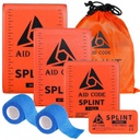 Pierwsza pomoc Splint 36 "X 4.3", Zestaw awaryjny Splint dla Ramię nogi złamania kości, Idealny do sportu, Dom, Pierwsza pomoc Refill i zwierzęta domowe (4 opakowania combo)