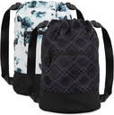 GOMOYO 2-Pack Women 's Floral Plum Drawstring Backpack with Regulable Shulder Strip, 18 x 14 x 7 cali, Idealny do siłowni, Podróże i noce