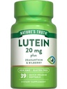 Nature 's Truth Lutein and Zeaxanthin Bis124; 20 mg 124; 39 Softgels Bis124; with Bilberry Bis124; Non- GMO & Gluten Free Supplement
