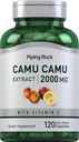 Piping Rock Camu Camu Capsules 2000mg | 120 Pills | Fruit Extract | with Vitamin C | Non-GMO, Gluten Free Supplement