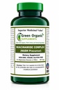 Zielone suplementy organiczne Niacynamid, Niacyna, NAD, NADH, Wysokie wchłanianie, Nie-GMO, Bez glutenu (Pojedynczy)
