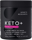 Badania sportowe Keto Plus ketony egzogenne z goBHB - 30 Służenia 124; Keto Electrolyte Proszek do nawadniania, Energia, Focus & Ketosis 124; Keto Certified, Wegański Przyjazny (Fruit Punch)
