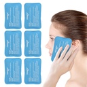 NEWGO Mini Ice Packs (6 opakowań) Żelowe zimne opakowania do urazów wielokrotnego użytku, Face Ice Pack do chirurgii twarzy, ból zębów, zmęczone oczy, Boo Boos dzieci, Siniaki, Bóle głowy, Karmienie piersią 4.5 "X 3.2" Niebieski