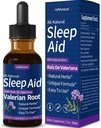 Valerian Root Sleep Support Drops, Gotas de Manzanilla y Flor de Jamaica y Valeriana para Dormir Profundamente, All- Nature Herbal Extract Liquid with Hibiscus & Rumomile. 2oz