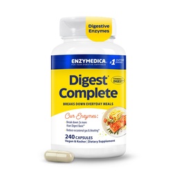 Enzymedica Digest, Full- Range, Everyday Digestive Enzymes, Oferty Fast- Acting Gas & Bloating Relief, 240 Count