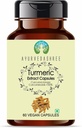 Ekstrakt Turmeric 500mg - 60 Kapsułki wegetariańskie 124; Ekstrakt Haldi 124; Curcuma Longa 124; Wszystkie naturalne 124; 100% Wegańskie 124; Bezglutenowe 124; GMP Certified.