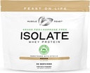 Mięśnie Uczta Grass- Fed izolat białka serwatki, Wszystkie naturalne hormon wolne pastura wzrosła, Serwatka Isolate Protein Proszek dla mężczyzn i kobiet, Czysty, Bez gluten-, Pyszne Isolate Protein - Mocha, 2lb