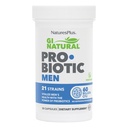 Natury Plus GI Natural Probiotic Men - 30 Kapsułki - Digestive & Prostate Health, Siła immunologiczna - Zawiera Saw Palmetto - Gluten Free - 30 Służenia