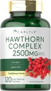 Carlyle Hawthorn Berry Complex 2500mg kapsułki 124; 120 Hrabia 124; Proszek do ekstrakcji 124; dla mężczyzn i kobiet 124; Non- GMO & gluten suplement wolny