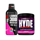 PROSUPPS L- Carnitine 3000 Stymulant Free Liquid Shots (31 Servings, Berry) i Mr Hyde Signature Series Pre- Workout Energy Drink proszkowany (30 Servings, Pixie Dust)