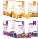 Ener-C Sugar Free Multivitamin Drink Mix - Vitamin Powder for Water, Electrolytes Powder No Sugar, Hydration Boost Packets, Zero Sugar, Vitamin C & B12 Supplement Liquid Mix - Orange & Berry, 60 Count