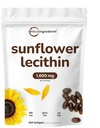 Micro Składniki Lecytyna słonecznikowa 1,600mg Na Podawanie, 300 Softgels 124; Zrównoważony rozwój źródła, Cold Pressed, Bogate w fosfotydylocholiny 124; Suplement do Laktacji * Supple124; Soy Free, Non-GMO