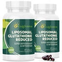 oumebiu Liposomal Glutathione 2000 MG, 10x Lepsza absorpcja, Glutation Suplement z kwasem hialuronowym + Collagen Peptide + Resveratrol, Potężny przeciwutleniacz, Zdrowie Starzenie, Immune Health, 120 Count