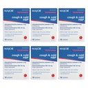 MAJOR Cough and Cold HBP Tablets - Antihistamine and Cough Suppressant for People with High Blood Pressure - Dextromethorphan HBr, Chlorfeniramine Maleate - 16 Count (6 Pack)