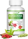Suplement berberyjski 1200mg - Plant naturalny - Based with Berberine HCL, Cynamon, Bittermelon, Gimnema (120 Kapsułki)