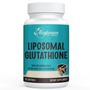 2400 MG Liposomal Glutathione Softgels, Max Absorpcja, Forma aktywna L- Glutathione Reduced (GSH), z kwasem hialuronowym, Resveratrol, Master Antioksydants for Detox, Mózg, System immunologiczny, 60 Softgels