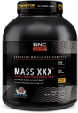 GNC AMP Mass XXX, klinicznie udowodniony Gainer Weight Protein Powder, Poprawia wytrzymałość, Rozmiar, 780 Kalorii, 50g białka, Mikronizowane aminokwasy, Kreatyna, Betaine, Cookies & Cream, 13 Służenia, 6 SVG