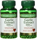 Nature 's Bounty Garlic Extract 1000 mg Softgels for Cardioviral Support, 100 ea (Opakowanie po 2)