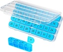Daviky Monthly Pill Organizer 1 Time a Day, Month Pill Box Organizer 30 Day, 31 Day Daily Pill Case Once a Day, Travel Pill Organizer Monthly to Hold Vitamin, Supplements and Medication