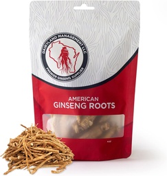 Dairyland American Ginseng Roots Prongs - 4 oz Pack of Wisconsin Ginseng Root - Non-GMO, Gluten Free Whole Ginseng - Użyj tego ziołowego suplementu w Zupie, Herbata, Congee