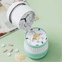 Pill Cutter - Pill Splitter ze stali nierdzewnej Blade do cięcia małych pigułek lub dużych pigułek w jednej trzeciej, Pill Cutter 1 / 3, Nadaje się do Cuting Vitaminy, Tablety (1-3 Zielony)