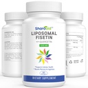 Liposomal Fisetin z suplementami Quercetin 1200 mg na serwowanie, Wysoka absorpcja polifenoli Przeciwutleniacze dla kobiet, mężczyzn, Non-GMO, Gluten- Free, 1 Butelka - 60 Softgels
