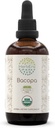 HerbEra Bacopa B120 USDA Organiczne nalewki 124; Ekstrakt wolny od alkoholu, Wysokiej mocy zioła krople, Relaksacja, Pozytywny efekt kognitywny 124; Certified Organic Bacopa (Bacopa Monnieri) Suszony Herb 4 OZ