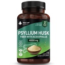Psyllium Husk Kapsułki Wzbogacony Probiotyki Fibre Suplement Wysokiej Absorbcji Siła przyczynia się do Gut i Digestive Health z Plantago Ovata Nasiona, Ispaghula Husk, Gluten- Free Made in UK