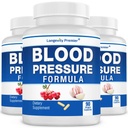 [3- Bottle Value Pack] Longevity Blood Pressure Formula - z 12 + Natural Herbs. Suplement diety