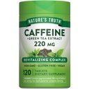 Nature 's Truth Cafeline Pigułki 124; 220mg 124; 120 Hrabia 124; Z Green Tea Extract 124; Wegan, Non-GMO & Gluten