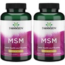 Swanson Msm 1000 mg 120 kapsułek (2 opakowania)