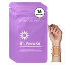 Dobra łata B12 Awake Patch, Natural Patch z kofeiną, B12 i Green Tea Extract, Wearned Wearable Wellness roślin, Pomaga w promowaniu energii (16 całkowite partie)
