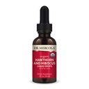 Dr Mercola Organic Hawthorn i Hibiscus płynne krople suplementy diety, 30 Służenia (30 Droppers), Nie GMO, Gluten Free, Soy Free, USDA Organic