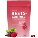 Natrava Beets+ Gummies - Premium Beet Root Powder, Grape Seed Extract and Vitamin C - Supports Healthy Blood Pressure and Heart Health - Low Sugar Nitric Oxide and Circulation Supplement - 50 Gummies