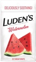 Luden 's Soothing Throat Drops, Arbuz, 25 ct (Opakowanie po 1)