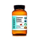 Proszek Cayenne Pepper DR WAKDE (Capsicum frutescens) - 100g (3.5oz) 124; Czysty, Surowy i Suszony Proszek 124; Ziarno Ayurvedic 124; Wegan 124;